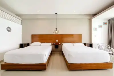 Oceanview studio balcony