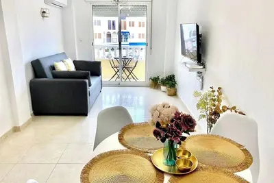 Image de Cozy apartment with balcony and terrace interior- 5 min from Playa de Locos