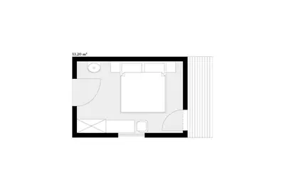 Double room Enzian East Longstay - Berghotel Körbersee