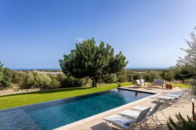 Maison de vacances privée avec climatisation, Wifi, piscine privée, Tv, terrasse, parking