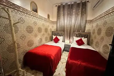 Charming 2-bedroom apartment with Ac, WiFi in lovely Medina Marrakech