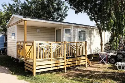 Mobil-home Einfache Terrasse