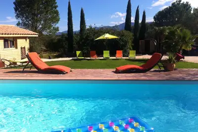Image de Villa Avec Piscine Entre Mer, Montagne Et Espagne. Vue Exceptionnelle !