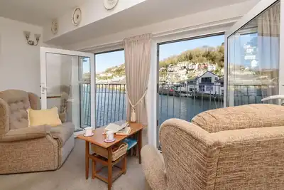 Stunning harbour views with a bright, spacious living area.