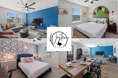 Image de Charming 4-bedroom house with movie room, game room, outdoor patio + fire pit