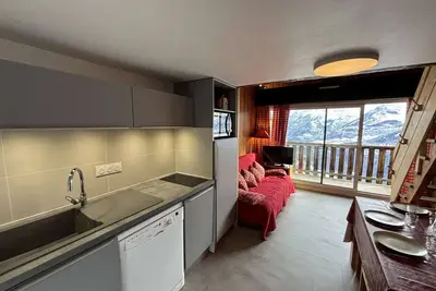 Image de Appartement rénové 2 pièces + mezzanine près des pistes, calme et confort