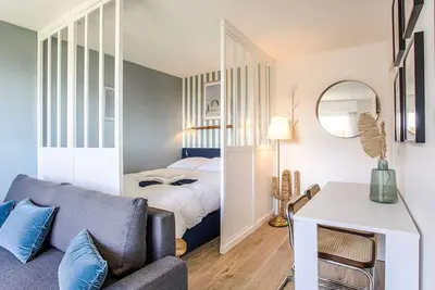 Image de Studio à Cabourg avec balcon et vue mer, 4 personnes