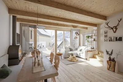 Image de Chalet #3 mit 2 Schlafzimmern und Sauna