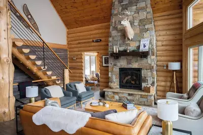Image de Luxury Log Home on 5 acres Sawtooth Moutain Hideaway close to ski hill & hiking