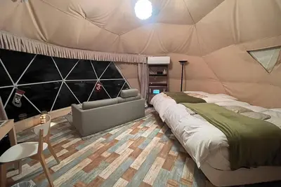 Image de For 4 people Premium Dome 6m Tent F with shower / Ito Shizuoka