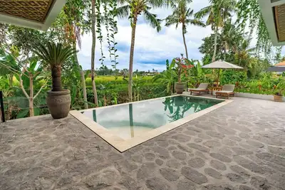 Image de Ubud Luxury 4-Bedroom with Butler, Rice Field View & Pool