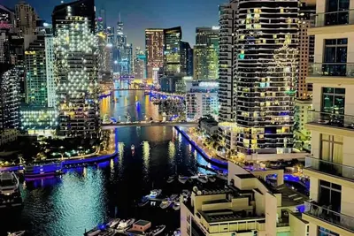 Image de Chic 1-bedroom apartment in cool Dubai Marina with WiFi, Ac