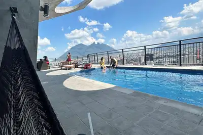 Image de Family loft apartment with pool, gym and more, in downtown Mty.