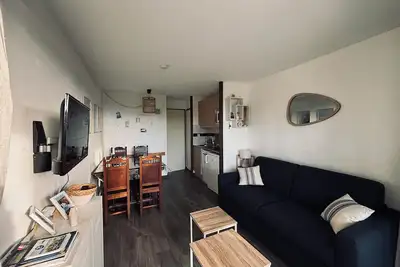 Image de Studio cabine accès direct plage - terrasse Sud