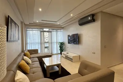 Cozy 2-Bedroom Beachfront Apartment in Tangier with WiFi, Ac, and Luxury!