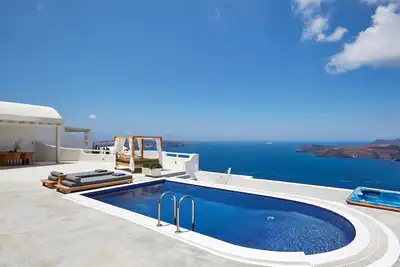 Image de Alluring Santorini Villa | Villa Mystica | 1 Bedroom | Perfect For Couples Getaway | Private Outdoor Pool with Breathtaking Sea Views | Fira
