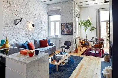 Image de This apartment is a 1 bedroom(s), 1 bathrooms, located in Beyoğlu, İstanbul.