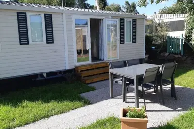 Image de Mobilhome à la mer pour 4 pers. en Baie du Mt St Michel -50-Jullouville