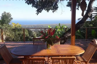 Image de Villa Payanké vue panoramique mer piscine 4 ch vaste varangue et jardin tropical
