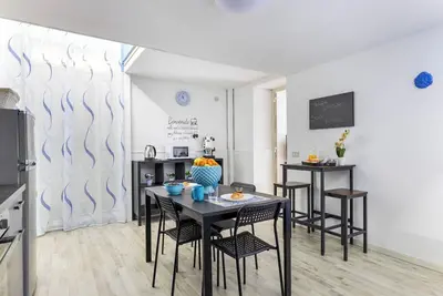 Maison de vacances 'Blu Home' avec Wi-Fi et climatisation
