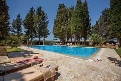 Attractive Villa, A/C, Large Private Pool & Idyllic Setting in the Sought-After Area of Gastouri!