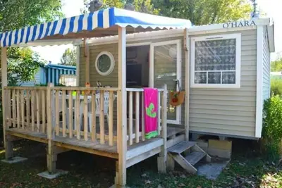 Image de ZEcamping espace aquatique pet friendly club enfant locatif Tv 16m2