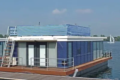 Image de Bateau-maison au bord du lac Nord de Xantener