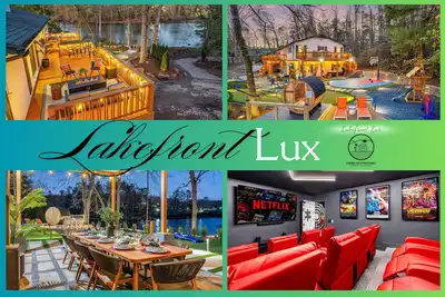 Image de *New* | Stunning 5br w/ Hot Tub, Sauna, Firepit & Theater | 20 Mins to Asheville