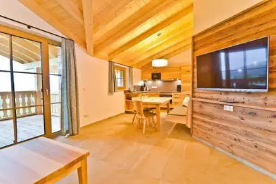 Image de Cozy vacation apartment (80sqm) with large terrace, panoramic view and wood-burning stove