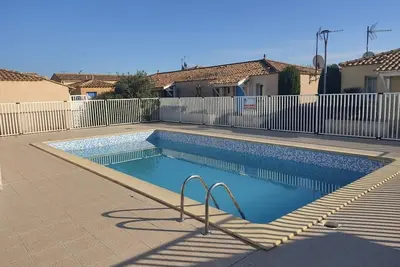 Image de Villa 4/6 pers climatisée avec piscine, WiFi & parking proche plage