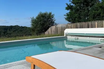 Image de Grande ferme en Chalosse avec piscine et jolie vue proche pays Basque