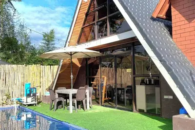 A-Frame Villa with Pool, Ps4, Karaoke, & No Pet Fees