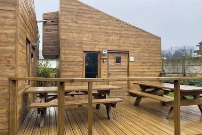 Image de Ecolodge de la Lys à Fiefs (62) - Cabane en bois pour 4 personnes à petit prix.