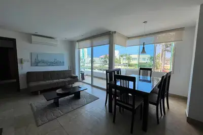 Privileged Location in Barbasquillo! 2-bedroom apt. with Ac, balcony, WiFi