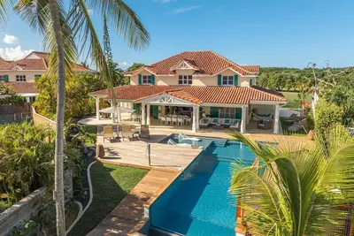 Caribe villa luxe bord de mer et piscine