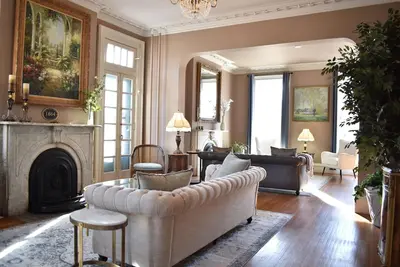 Historic Manor Overlooking Park