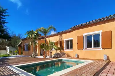 Image de Valbonne, villa individuelle 3 chambres avec piscine et barbecue