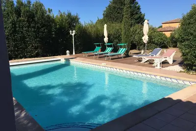 Image de Villa 'Avec Piscine 2 Mn La Plage' avec piscine privée, Wi-Fi et climatisation