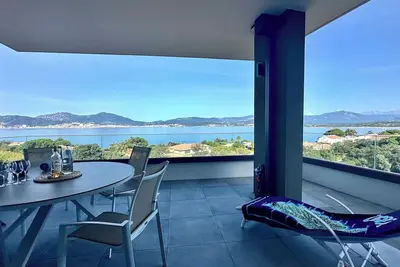 Image de T3 vue mer et plage à pied à Porticcio