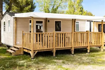 Image de Mobil-home Confort 30m² (2 chambres) + Terrasse + Tv 4 personnes