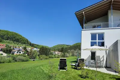 Image de Appartement \"Im Eyachtal\" avec terrasse privée, jardin privé et Wi-Fi
