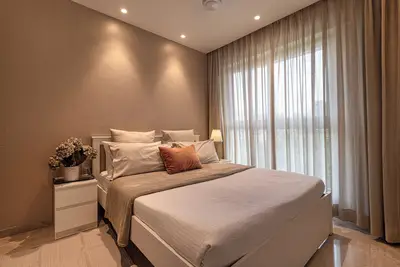 Charming 1-bedroom apartment in delightful Mumbai with WiFi, Ac