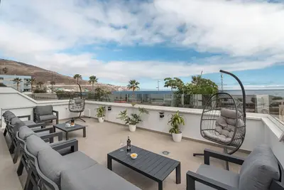 Image de Villa de vacances 'Atlantico' avec vue sur mer, Wi-Fi et climatisation