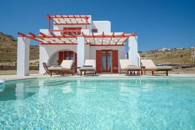 Image de Wonderful Naxos Villa | Villa Asteria | 2 Bedrooms | Private Pool | Spacious Furnished Sun Terrace | Breathtaking Sea View | Parking Area | Mikri Vigla