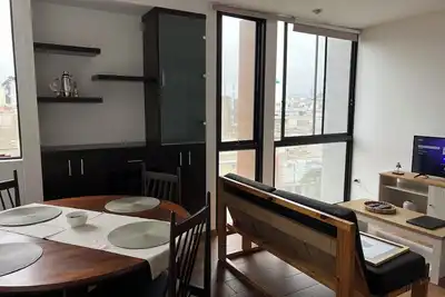 Charming 1-bedroom apartment in Barranco, with WiFi, fitness room, and security.