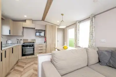The most luxurious holiday home at Tencreek Holiday Park.