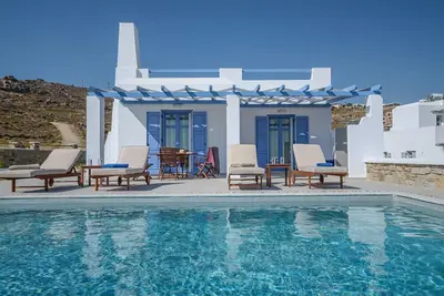 Image de Thrilling Naxos Villa | Villa Axios | 2 Bedrooms | Private Pool | Gorgeus Sea View | Fully Equipped Kitchen | Parking Area | Mikri Vigla