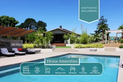 Image de Chatthaveli Healdsburg: Pool, Hot Tub, Ev Charger, 8 min to Town Square