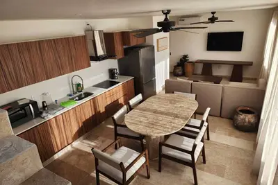 Image de Paradise in Zama Tulum Park. Aldea Zama Pent house with private pool