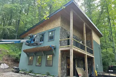 Image de Charming 3-bedroom Mountian Bike Trail chalet with Ac and WiFi in serene Ellijay